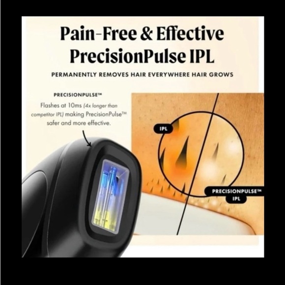 The flasher laser hair remover. NIB never opened. Black. Includes free gift! - Picture 4 of 6